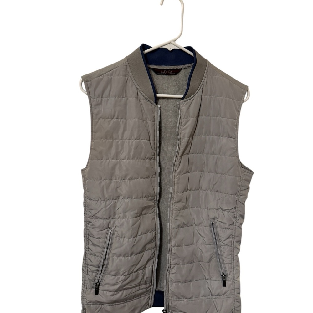 Men's Gray Quilted Vest